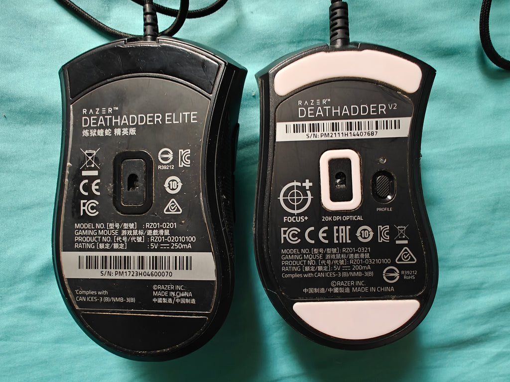 Razer DeathAdder V2 and Elite Gaming Mouse